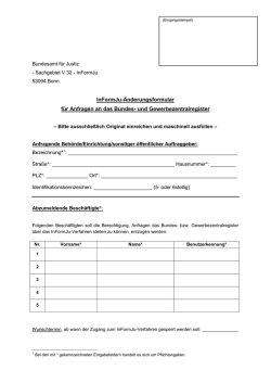 InFormJu-&Auml;nderungsformular f&uuml;r Anfragen an das Bundes