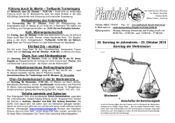 Pfarrbrief 37 - 23.10.2016 - Katholische Kirche