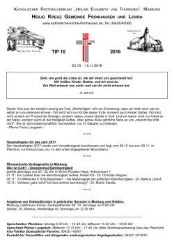 TIP_2016_15 ab 23.10.2016 - Katholische Kirche Fronhausen