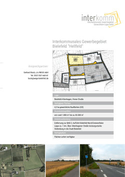 Interkommunales Gewerbegebiet Bielefeld "Hellfeld"