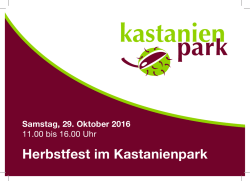 Herbstfest vom 29. Oktober 2016