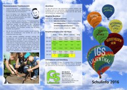 Schulinfo 2016 - IGS Lilienthal