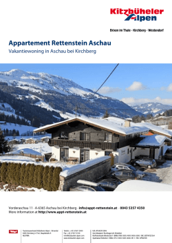 Appartement Rettenstein Aschau in Aschau bei