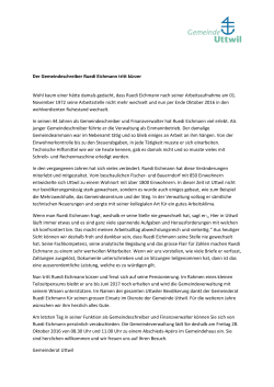 Medienmitteilung