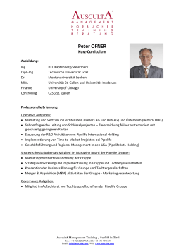 Peter OFNER - AuscultA Management