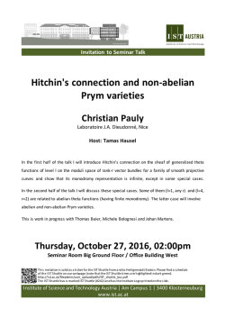 Hitchin`s connection and non-abelian Prym varieties
