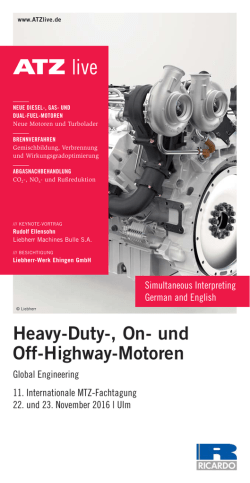 Heavy-Duty-, On- und Off-Highway-Motoren