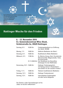 Hattinger Woche f&uuml;r den Frieden