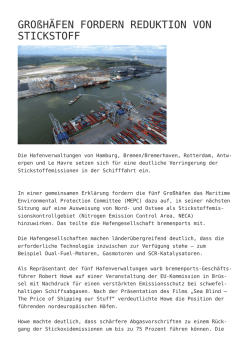 Gro&szlig;h&auml;fen fordern Reduktion von Stickstoff