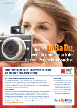 Du bist , weil du immer nach der besten Perspektive