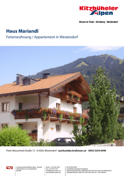Haus Mariandl in Westendorf