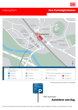 Ihre Parkm&ouml;glichkeiten Autofahrer zum Zug.