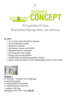 Ein ganzheitliches Gesundheitsprogramm von smovey