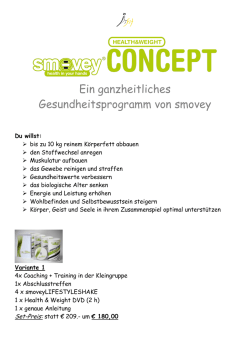 Ein ganzheitliches Gesundheitsprogramm von smovey