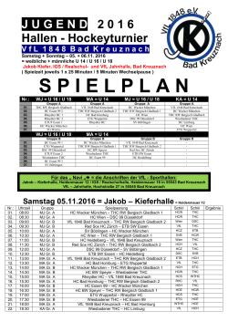 Spielplan-Jugend-2016 - VfL 1848 Bad Kreuznach Hockeyabteilung