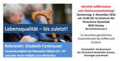 Herzlich willkommen zum Seniorennachmittag!