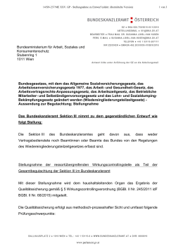 Stellungnahme zu Entwurf (elektr. übermittelte Version) / PDF, 470 KB
