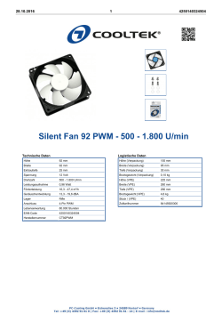 Silent Fan 92 PWM - 500