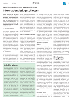 Informationsleck geschlossen - Dorf