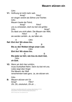 Mauern - Text - Urban Life Church