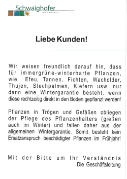 Wintergarantie