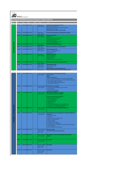 Terminplan 2017 - Weiterbildung an der ZHAW