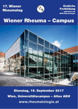 Wiener Rheuma – Campus - MAW