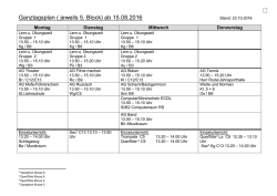Ganztagsplan - Realschule Diepholz