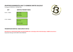 gruppenzusammenstellung tc homberg winter 2016/2017