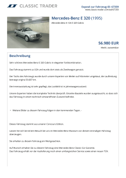 Mercedes-Benz E 320 (1995) 56.980 EUR