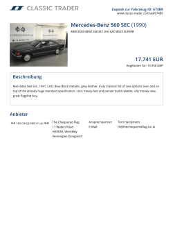 Mercedes-Benz 560 SEC (1990) 17.828 EUR