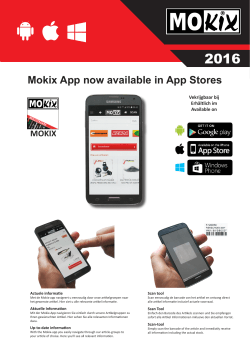 Mokix App now available in App Stores