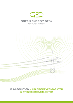 green energy desk - KoM