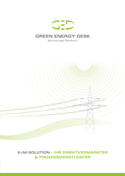 green energy desk - KoM