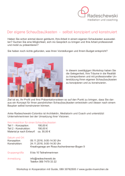 Info und Anmeldung