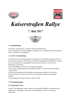 Kaiserstraßen Rallye 2017