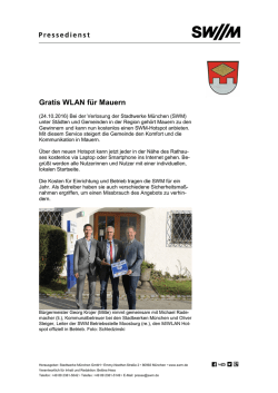 Gratis WLAN f&uuml;r Mauern