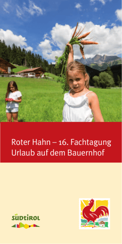 Einladung/Programm - Südtiroler Bauernbund
