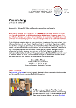 Veranstaltung - Universität Greifswald