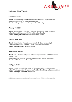 Die Wochenthemen zum Ausdrucken