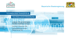 innovation - Bayerisches Staatsministerium f&uuml;r Wirtschaft und
