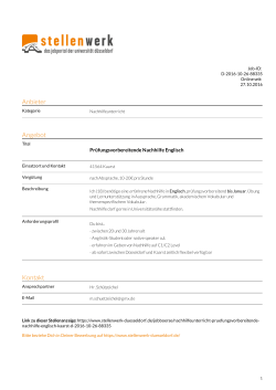 PDF - Stellenwerk Düsseldorf