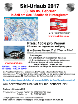 Ski-Urlaub 2012 3. bis 5.Februar
