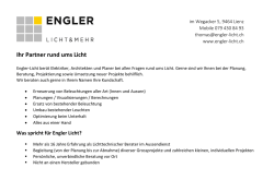 Ihr Partner rund ums Licht