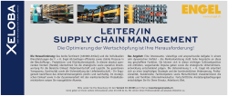 leiter/in supply chain management