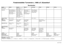 Stundenplan 2016-10 - Friedrichstädter Turnverein von 1880 eV