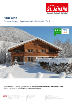Haus Senn in Kirchdorf in Tirol