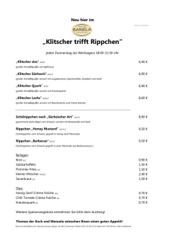 Klitscher trifft Rippchen