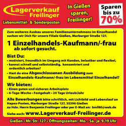 1 Einzelhandels-Kaufmann/-frau