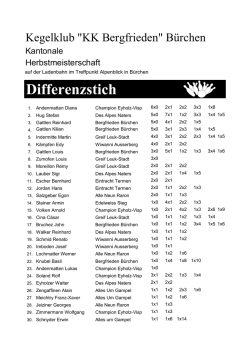 Differenzstich - KK Bergfrieden